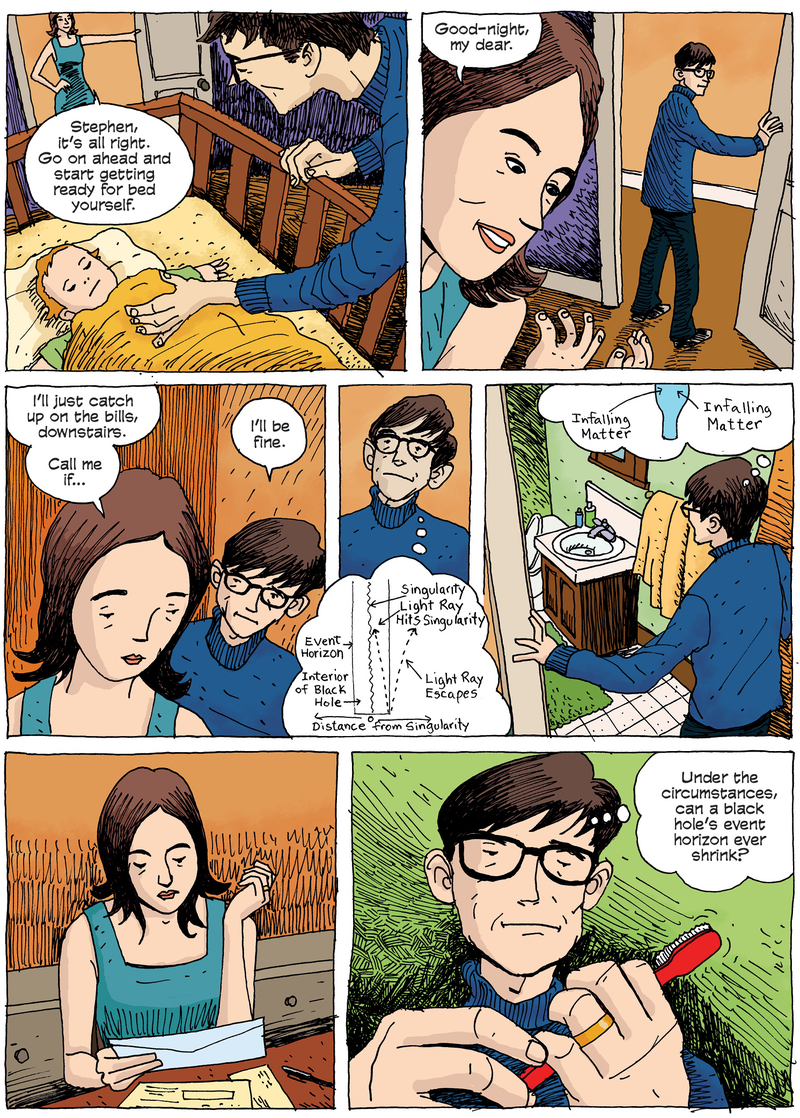Page 129 of the upcoming Stephen Hawking graphic novel.